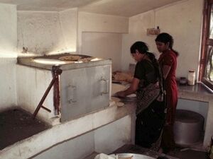 Barli Institute students in the Scheffler kitchen.jpg