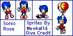 Sonic Rose Sprites by Mewkat14