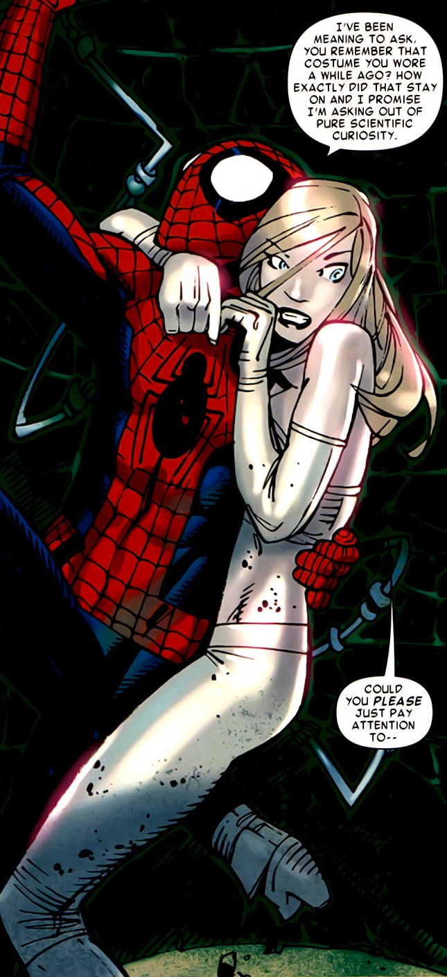 Spiderman Tied Up By Black Cat Spiderman Tied Up By Black Cat