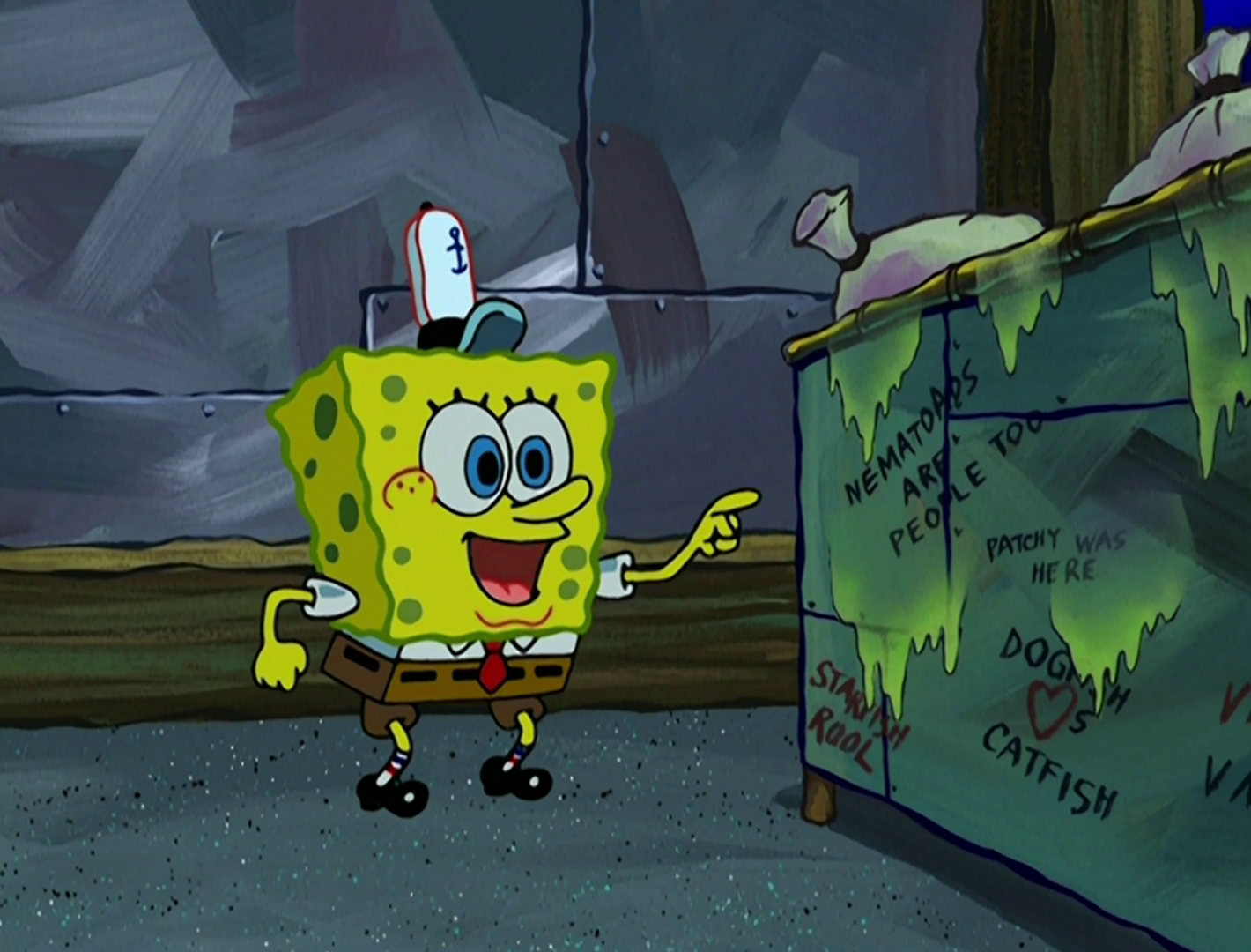Curious Dumpster Writing
