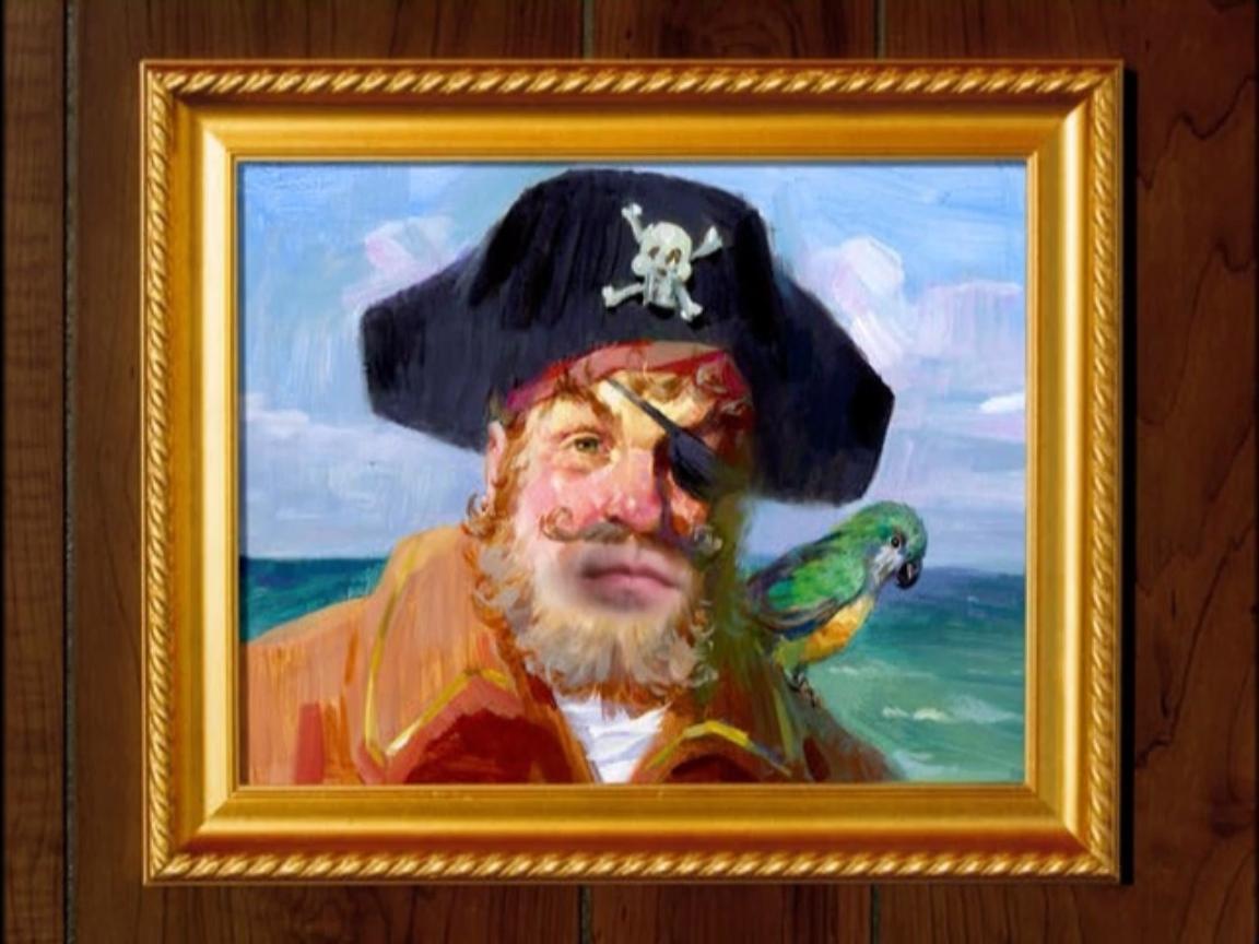 Afbeeldingsresultaat voor spongebob pirate painting