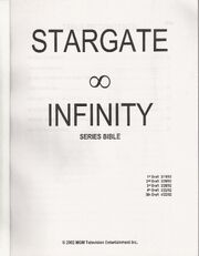 Stargate Infinity Series Bible