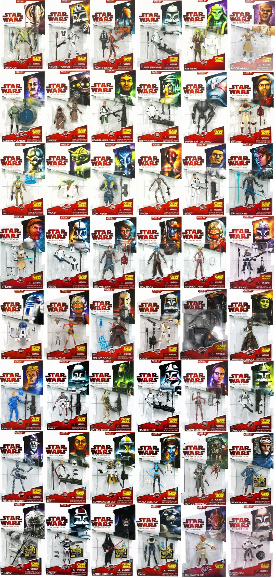 star wars the clone wars toy line