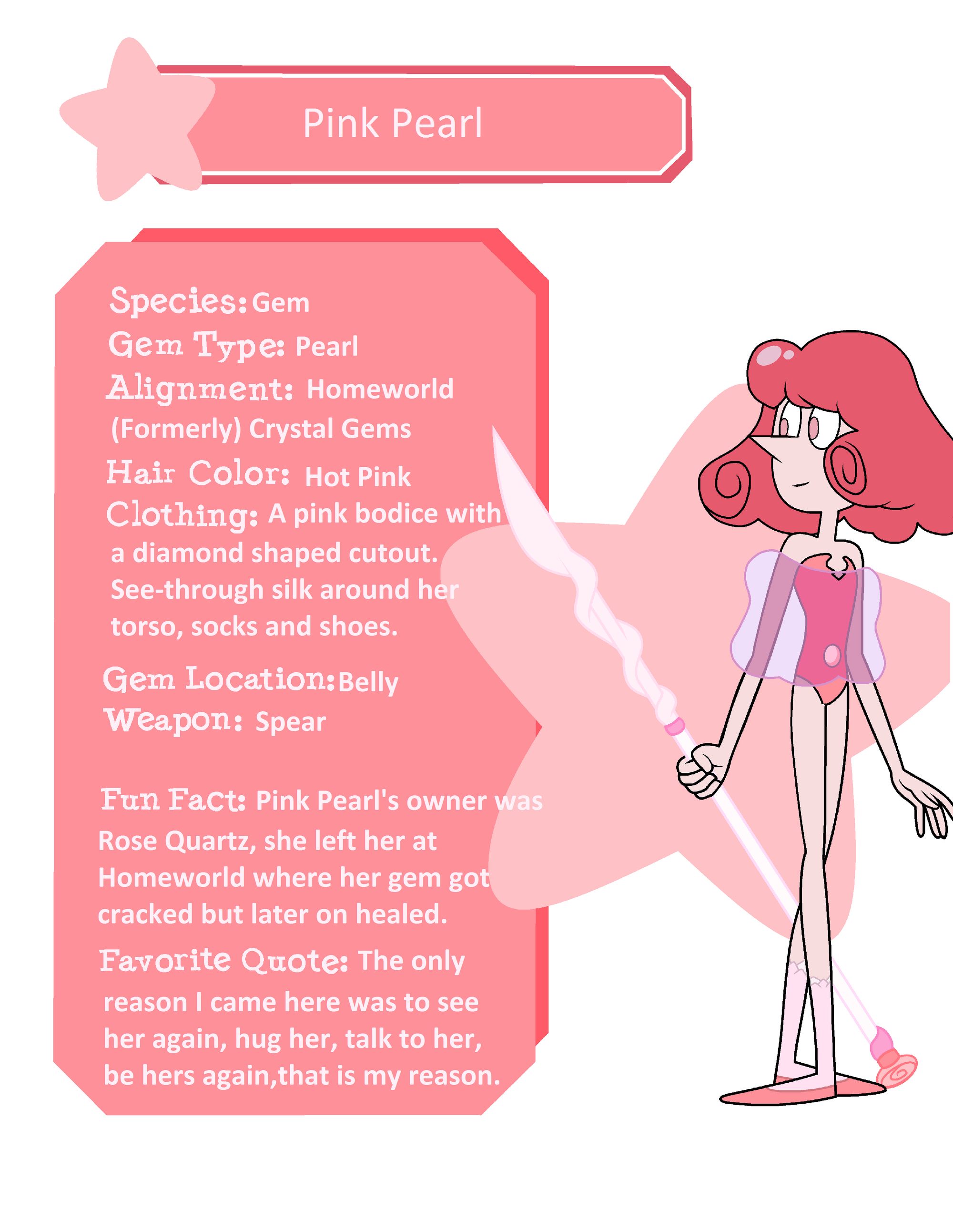 Image Pink Pearl Profile Png Steven Universe Wiki