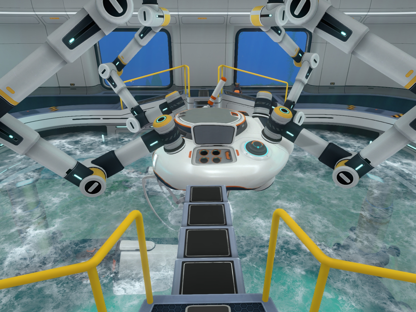 subnautica prawn suit docked moonpool