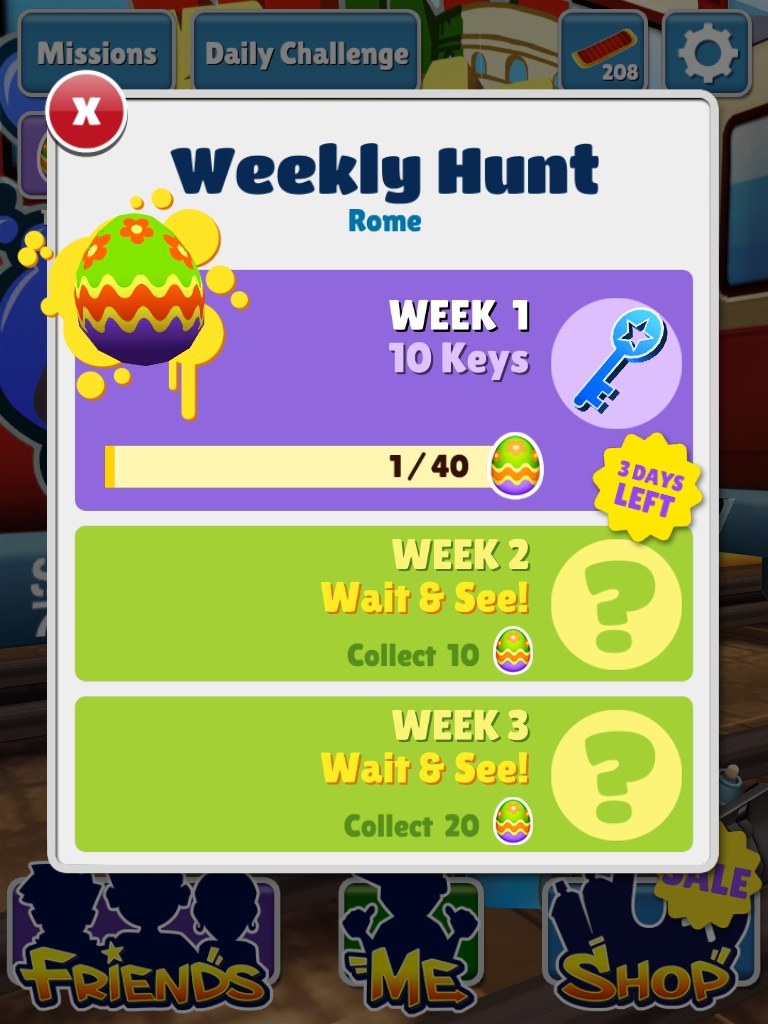 Subway surf как сделать daily challenge