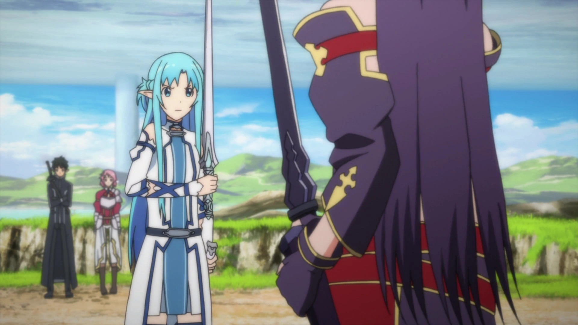 Image Asuna and Yuuki prepare to duel.png Sword Art Online Wiki