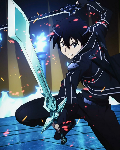 Ele foi subestimado por sua espada não ser de alta qualidade #anime #a, sword art online season 2