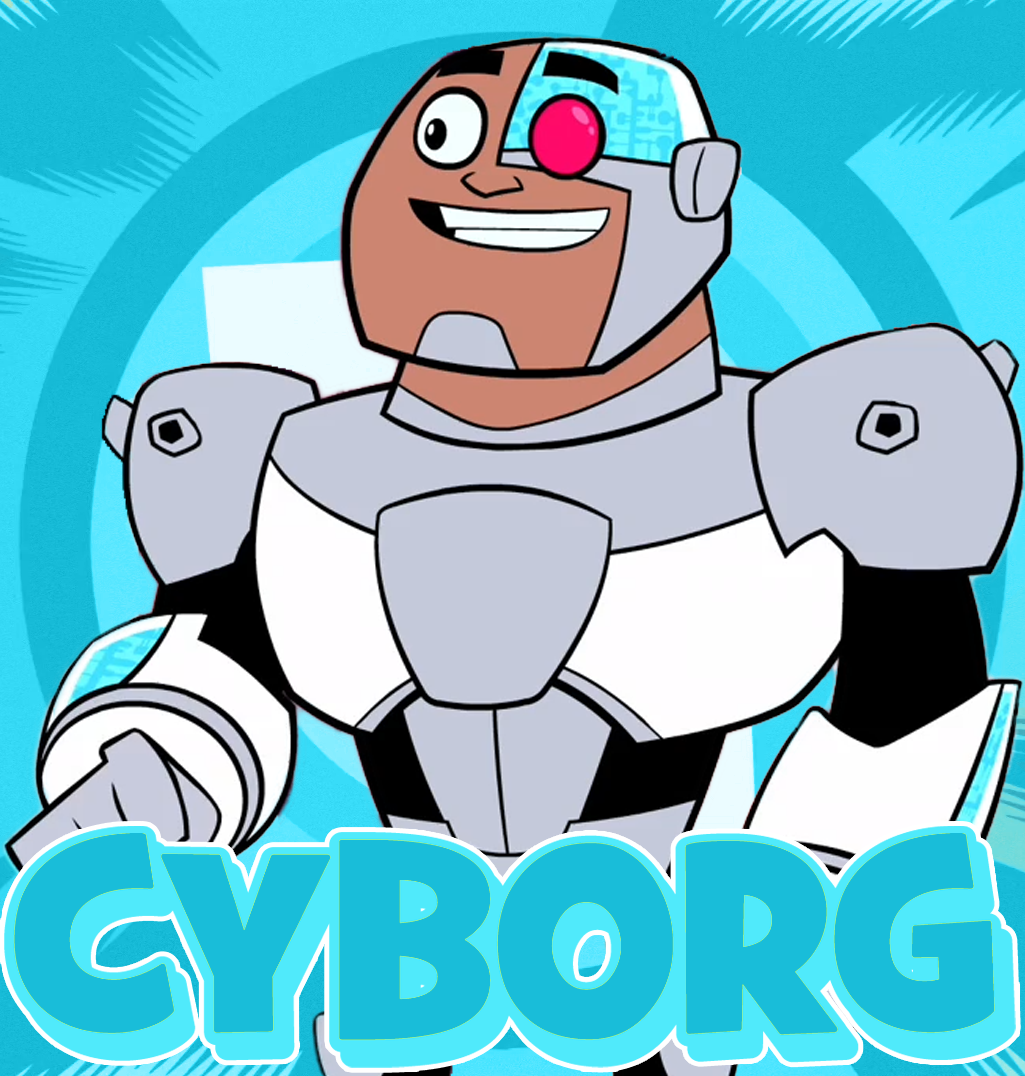 image cyborg character card png titans go wiki funny christmas drawings