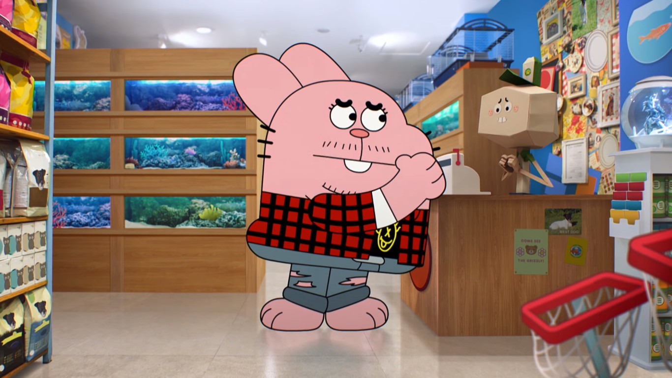 is larry from amazing world of gumball a rock