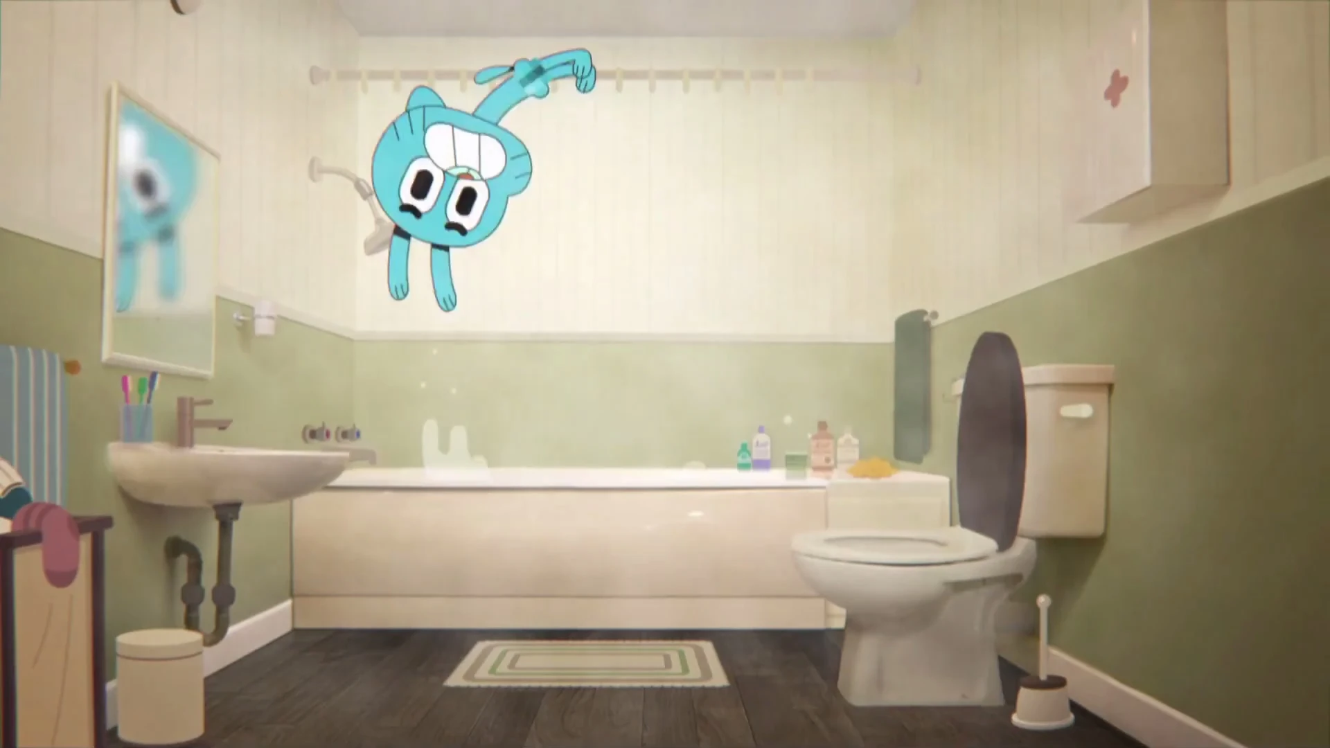 Image Naked in the bath room.JPG The Amazing World of Gumball Wiki