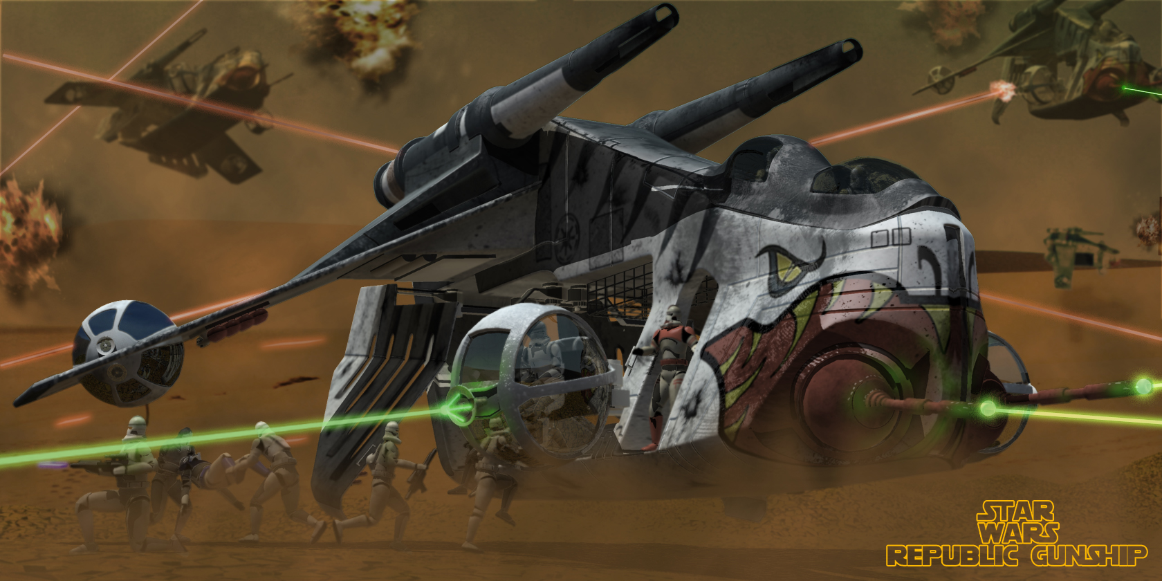 star wars clone republic gunship
