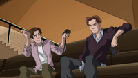 Peter talks to Harry about his dad for the 3rd time
