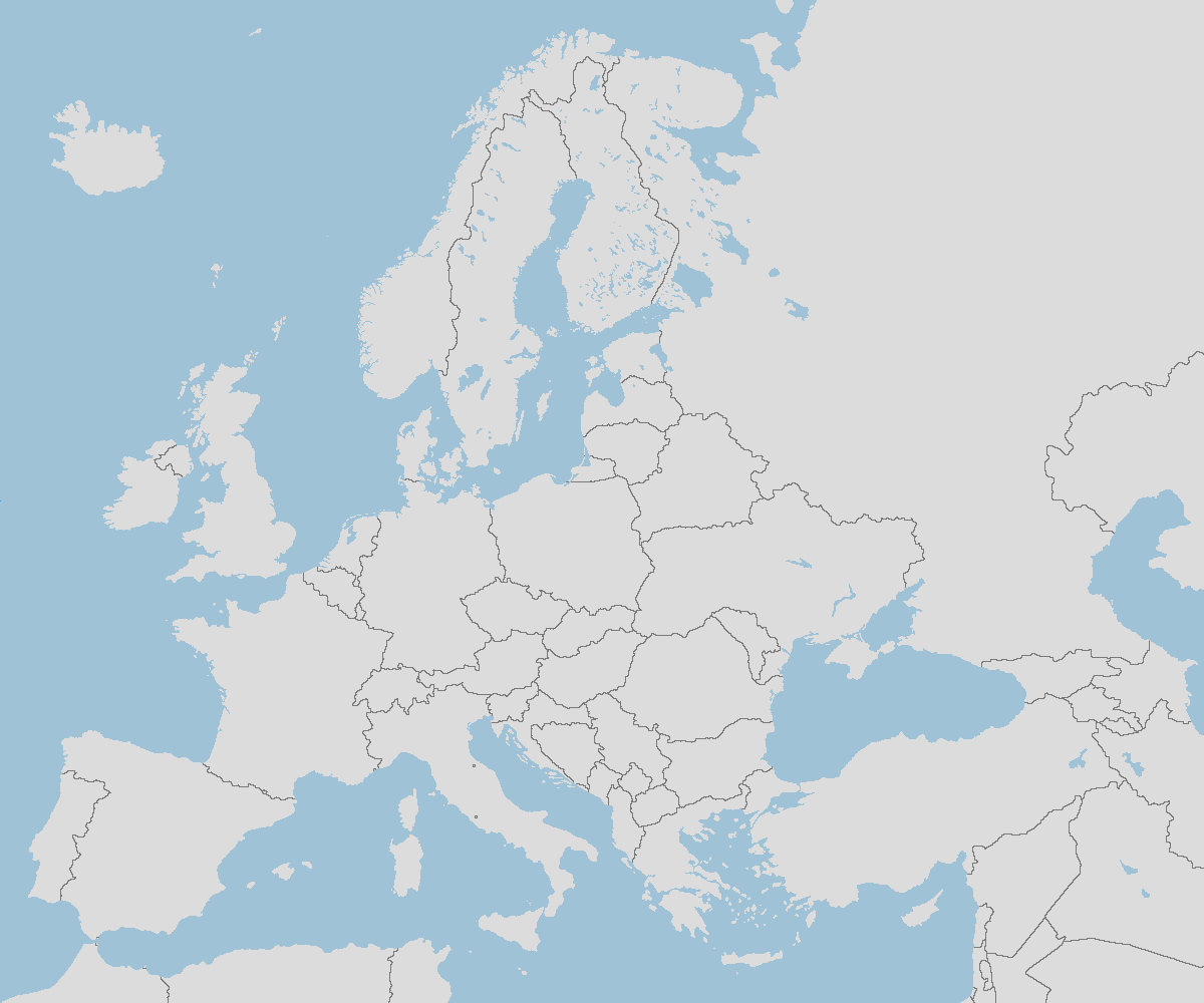 europe map template