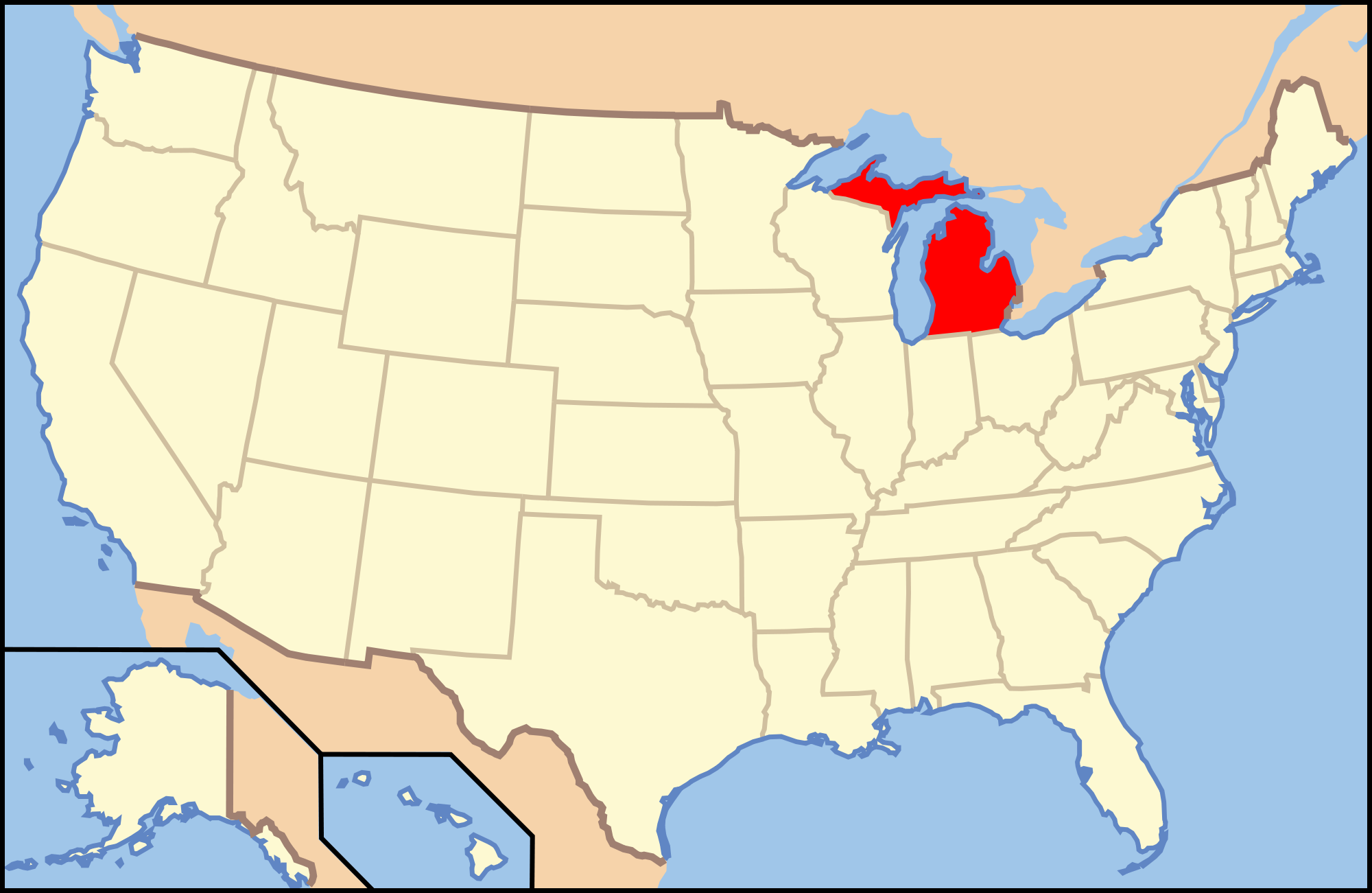 Related Images To Usa Michigan Location Map Related Images To Usa Michigan Location Map