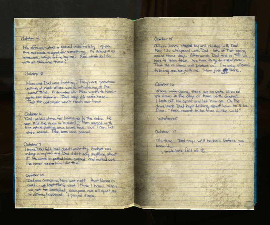 Boy's Diary The Last of Us Wiki FANDOM powered by Wikia