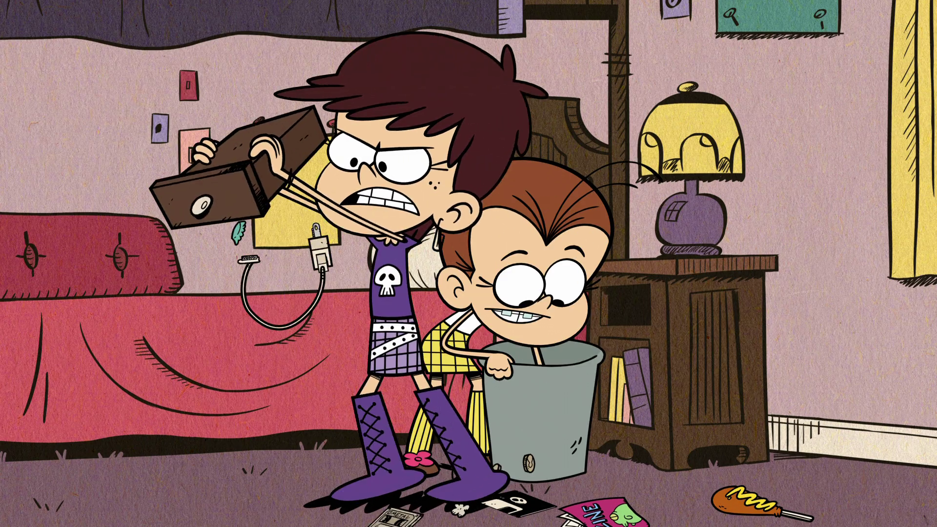 Image  S1E13B Luna and Luan search their room.png  The Loud House