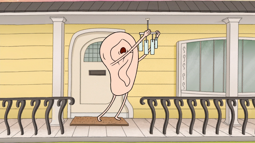 Image S8e11 016 Ear Taking Down Wind Chimes Png Regular Show File S8e11 016 Ear Taking Down Wind Chimes Png