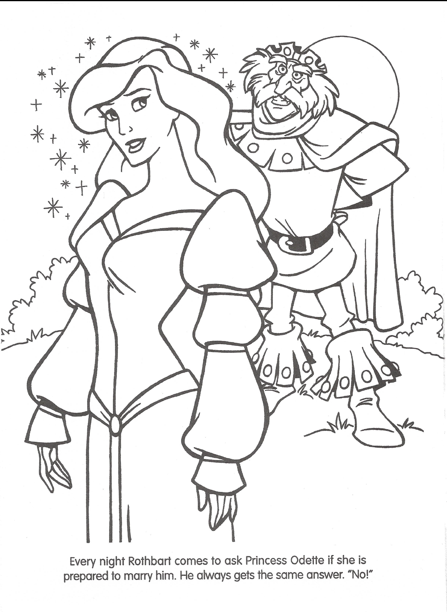 Swan Princess Coloring Pages Image Swan Princess official coloring page 17png The
