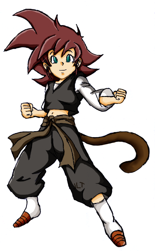 anime saiyan girl anime saiyan girl