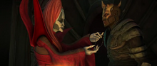 Mother-Talzin-giving-Savage-Oppress-a-talisman