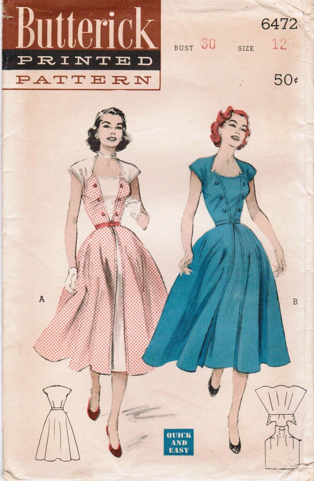 Butterick 6472 Vintage Sewing Patterns Fandom powered by Wikia