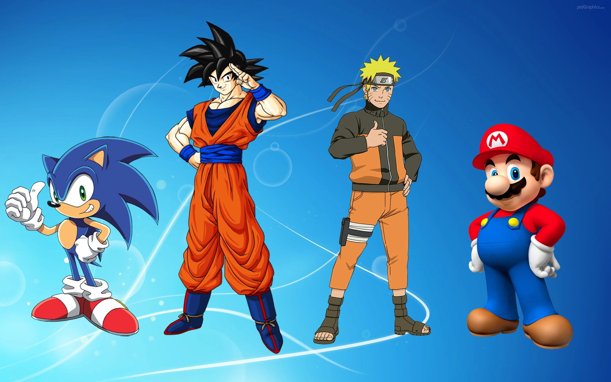 Image Sonic Goku Naruto Mario png VS Battles Wiki FANDOM Powered 