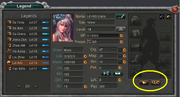 Cap legend panel highlighted
