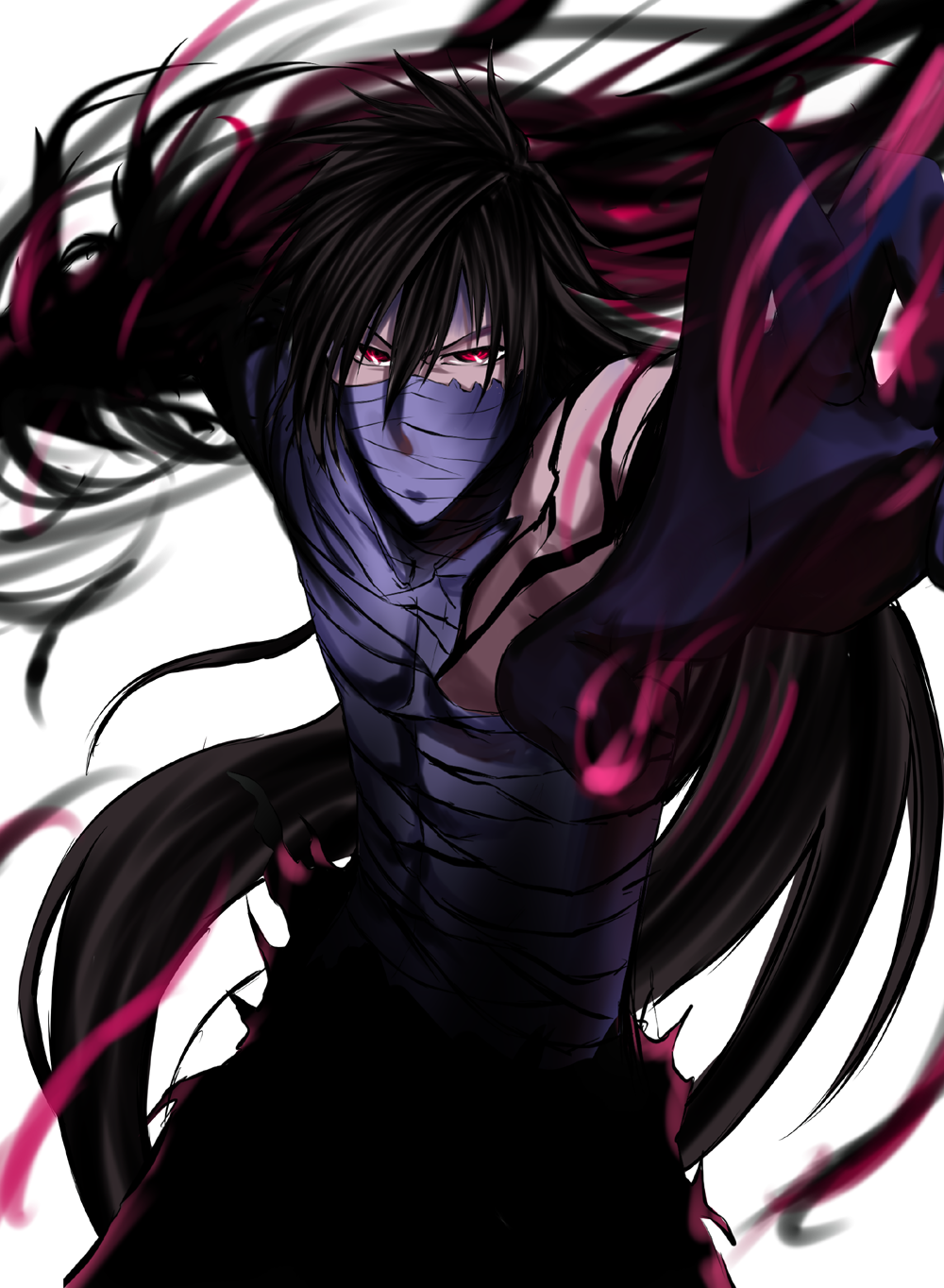 Image - 38008 - bandages black hair bleach hand extended kurosaki
