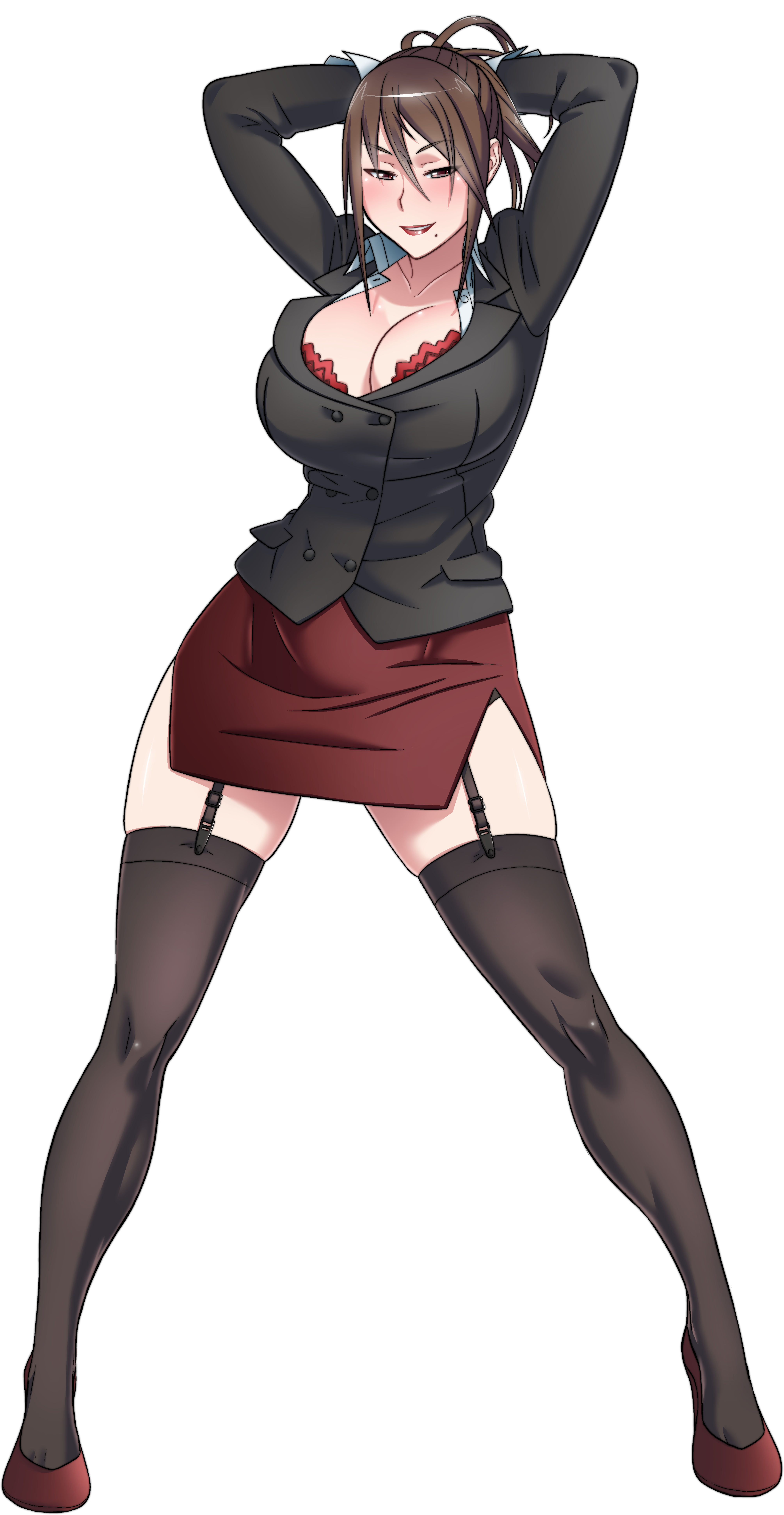 Mida Rana Yandere Simulator Highres Official Art Girl Bra