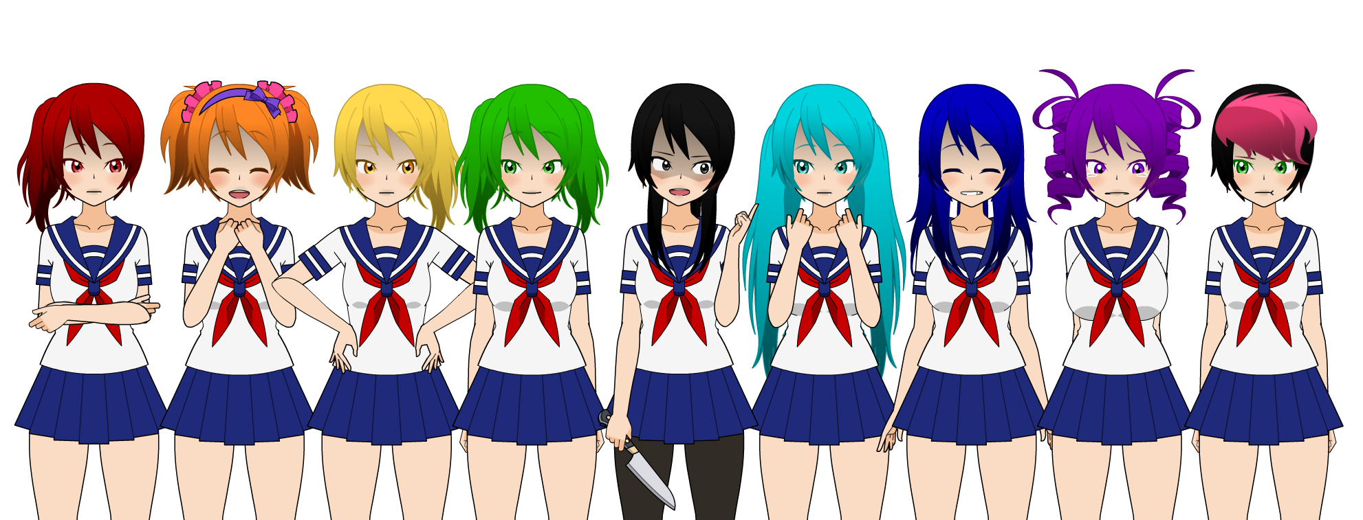 all of the yandere simulator characters all of the yandere simulator characters