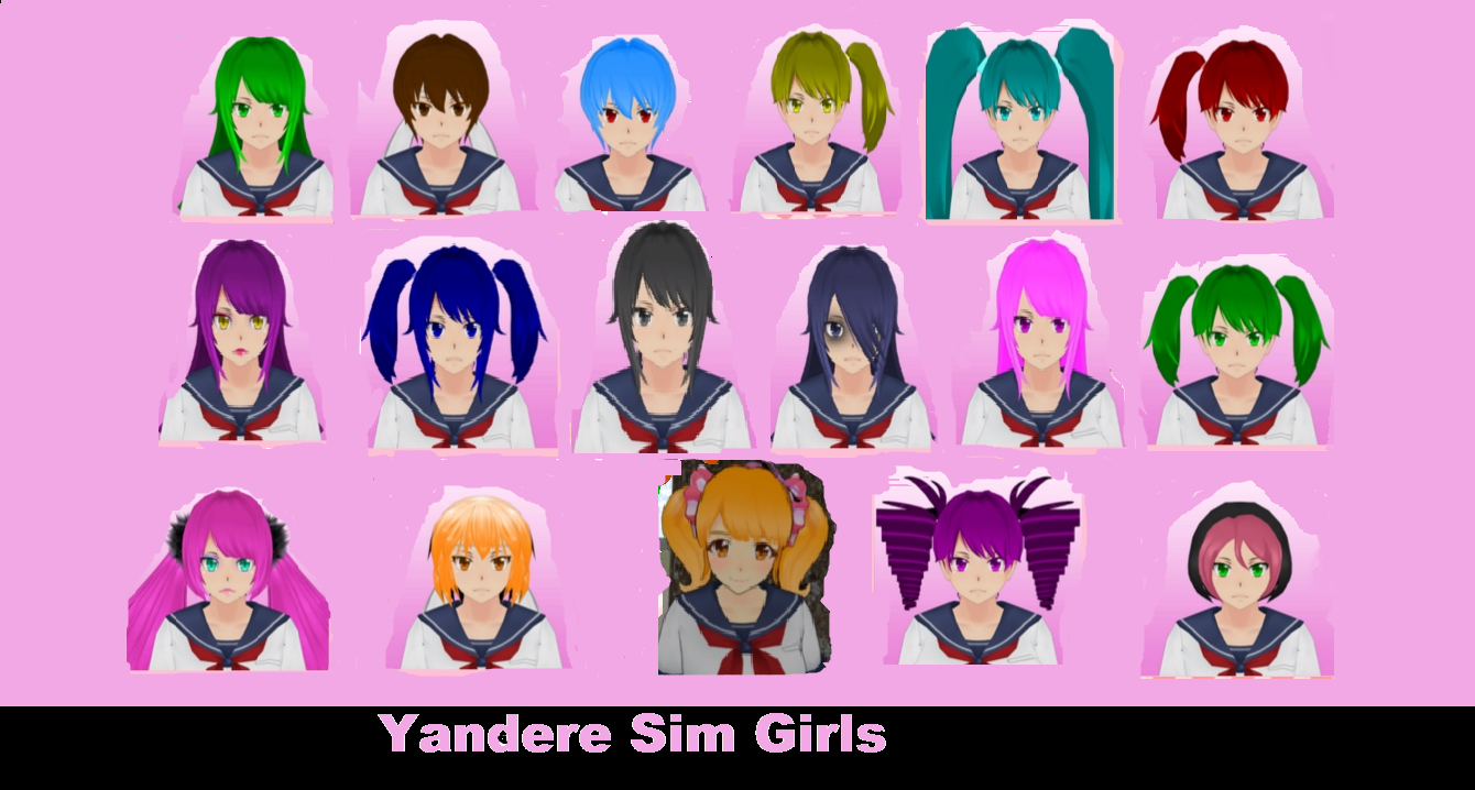 all characters in yandere simulator all characters in yandere simulator