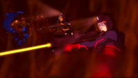 The Scarab's defense systems attack
