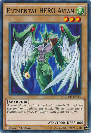 Elemental HERO Avian | Yu-Gi-Oh! | FANDOM powered by Wikia