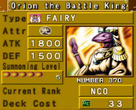 yugioh orion the battle king yugioh orion the battle king