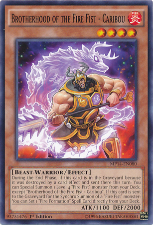 Yugioh brotherhood of the fire fist deck