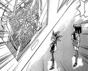 D-091 Dark Yugi and Anzu see the tablet