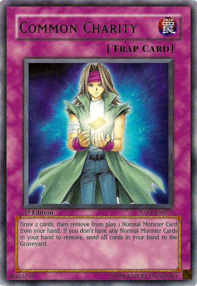 charity common yugioh normal card yu draw oh gi monster trap hand banish tips wikia gamea duel links fandom effect