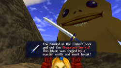 Receiving Biggoron's Sword
