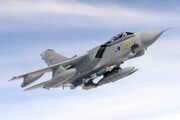 Image of a 15 Squadron GR4 taken over Royal Air Force Lossiemouth, and surrounding countryside. MOD 45155748