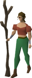 Slayer's staff equipped