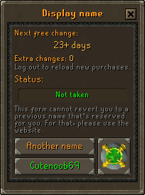 Display name interface
