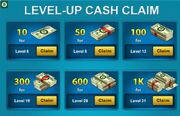 Level-up Cash Claim thumbnail