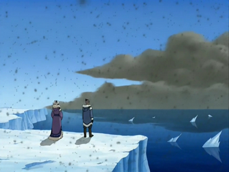 Black snow clouds