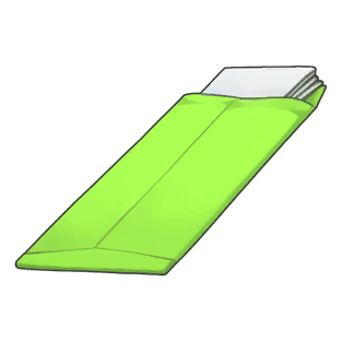 Green envelope