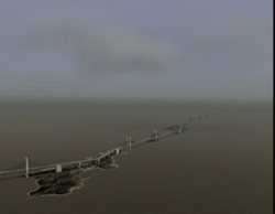Comberth harbor bridge