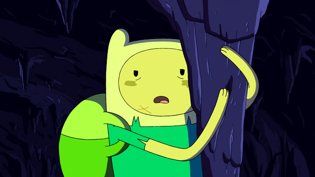 File:S4e23 Finn clinging to stalactite.png