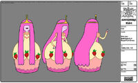 Modelsheet princessbubblegum inroyaltartdress