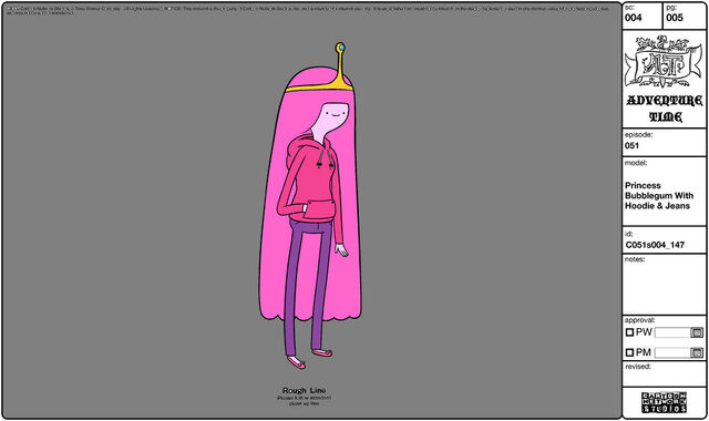File:Modelsheet princessbubblegumwithhoodie&jeans.jpg