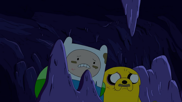 File:S4 E23 Finn and Jake inside a cave.png